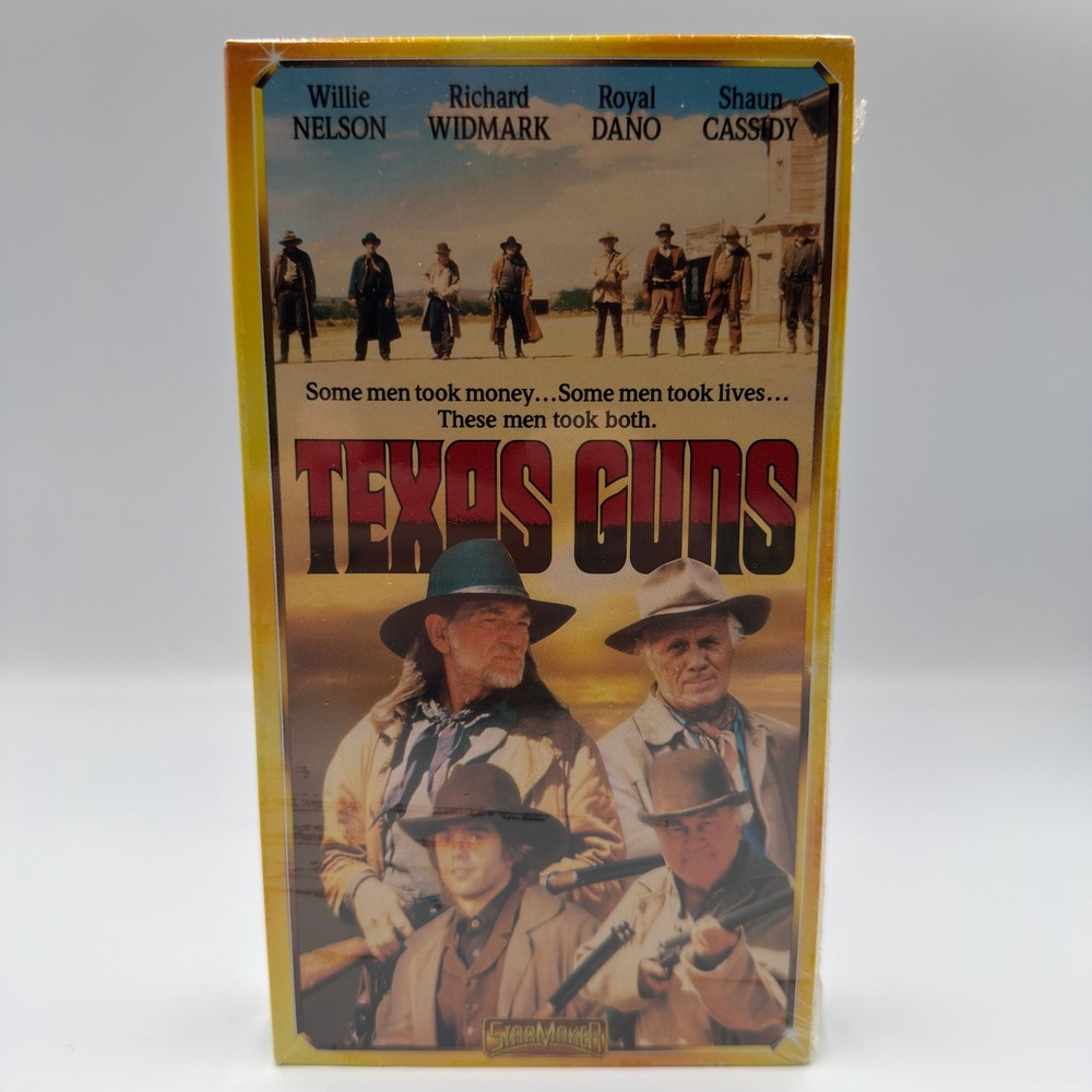 Texas Guns VHS 1991 Willie Nelson Richard Widmark StarMaker Factory Sealed‎ New